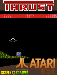 Thrust Atari 400 US box art