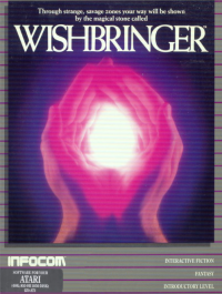 Wishbringer Atari 400  box art