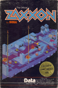 Zaxxon Atari 400 US box art