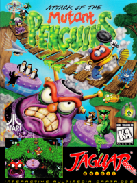 Attack of the Mutant Penguins Jaguar US box art