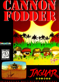 Cannon Fodder Jaguar US box art