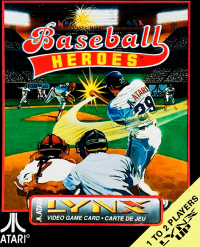 Baseball Heroes Atari Lynx  box art