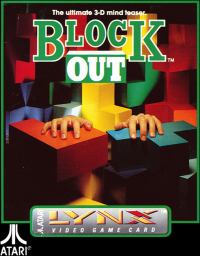 Blockout Atari Lynx  box art