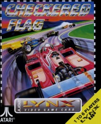 Checkered Flag Atari Lynx  box art