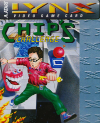 Chip's Challenge Atari Lynx  box art