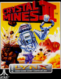 Crystal Mines II Atari Lynx  box art