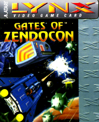 Gates of Zendocon Atari Lynx  box art