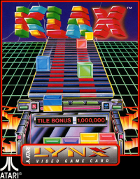 Klax Atari Lynx  box art