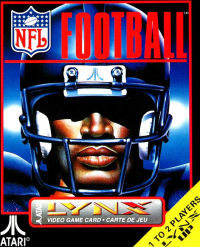 NFL Football Atari Lynx  box art