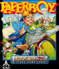 Paperboy Atari Lynx  box art