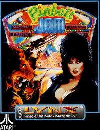 Pinball Jam Atari Lynx  box art