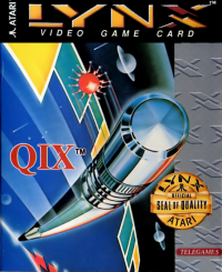 Qix Atari Lynx  box art