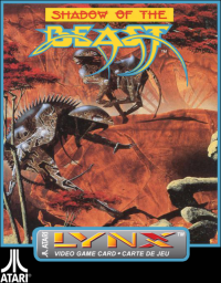 Shadow of the Beast Atari Lynx  box art