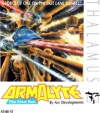 Armalyte: The Final Run Atari ST US box art