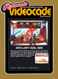 Artillery Duel Bally Astrocade box art