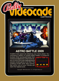 Astro Battle Bally Astrocade US box art