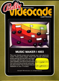 Music Maker Bally Astrocade  box art