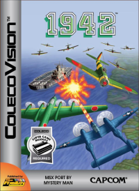 1942 Colecovision US box art
