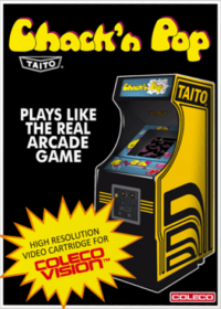 Chack'n Pop Colecovision US box art