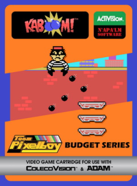 Kaboom Colecovision US box art