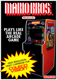 Mario Bros Colecovision US box art