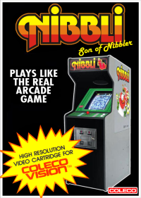 Nibbli: Son of Nibbler Colecovision US box art