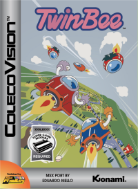 Twin Bee Colecovision  box art