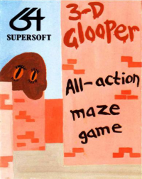 3D Glooper Commodore 64 US box art