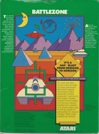 Battlezone Commodore 64 US box art