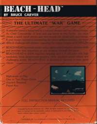 Beach-Head Commodore 64 US box art