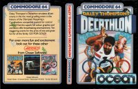Daley's Thompson Decathlon Commodore 64 US box art