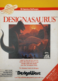 Designasaurus Commodore 64  box art