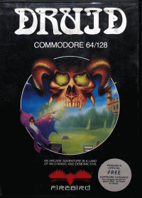 Druid: An Arcade Adventure Commodore 64 US box art