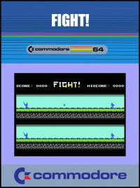 Fighting Force Commodore 64 box art