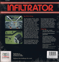Infiltrator Commodore 64 US box art