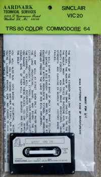 Quest for Tires and Grog's Revenge Commodore 64 US box art