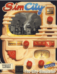 Sim City Commodore 64 US box art