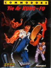 Yie Ar Kung Fu Commodore 64 US box art