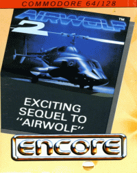 Airwolf 2 Commodore 64 US box art