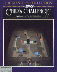 Chip's Challenge Commodore 64 US box art