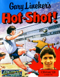 Gary Lineker's Hot Shot Commodore 64 US box art