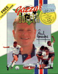 Gazza's Super Soccer Commodore 64 US box art