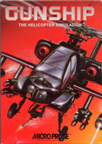Gunship Commodore 64 US box art