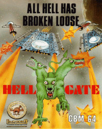 Hellgate Commodore 64  box art
