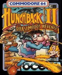 Hunchback II Quasimodo's Revenge Commodore 64  box art
