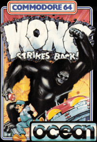 Kong Strikes Back Commodore 64  box art