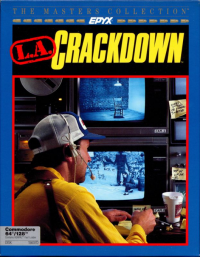 L.A. Crackdown Commodore 64 US box art