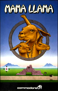 Mama Llama Commodore 64  box art