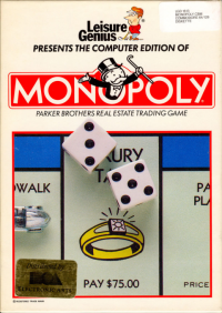 Monopoly Commodore 64 US box art