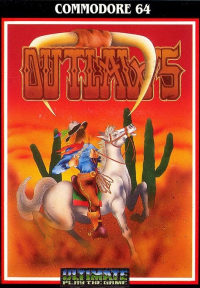 Outlaws Commodore 64 US box art